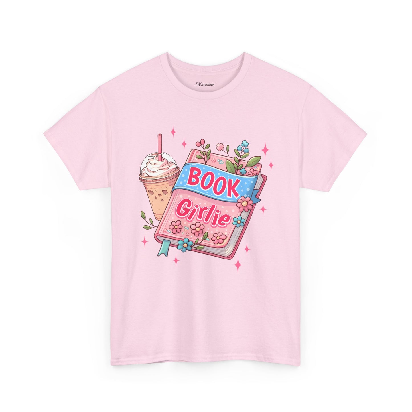 Cute Bookish Girlie Tee - Perfect for Readers, Gifts, Summer Fun, Book Club Shirts, Casual Wear