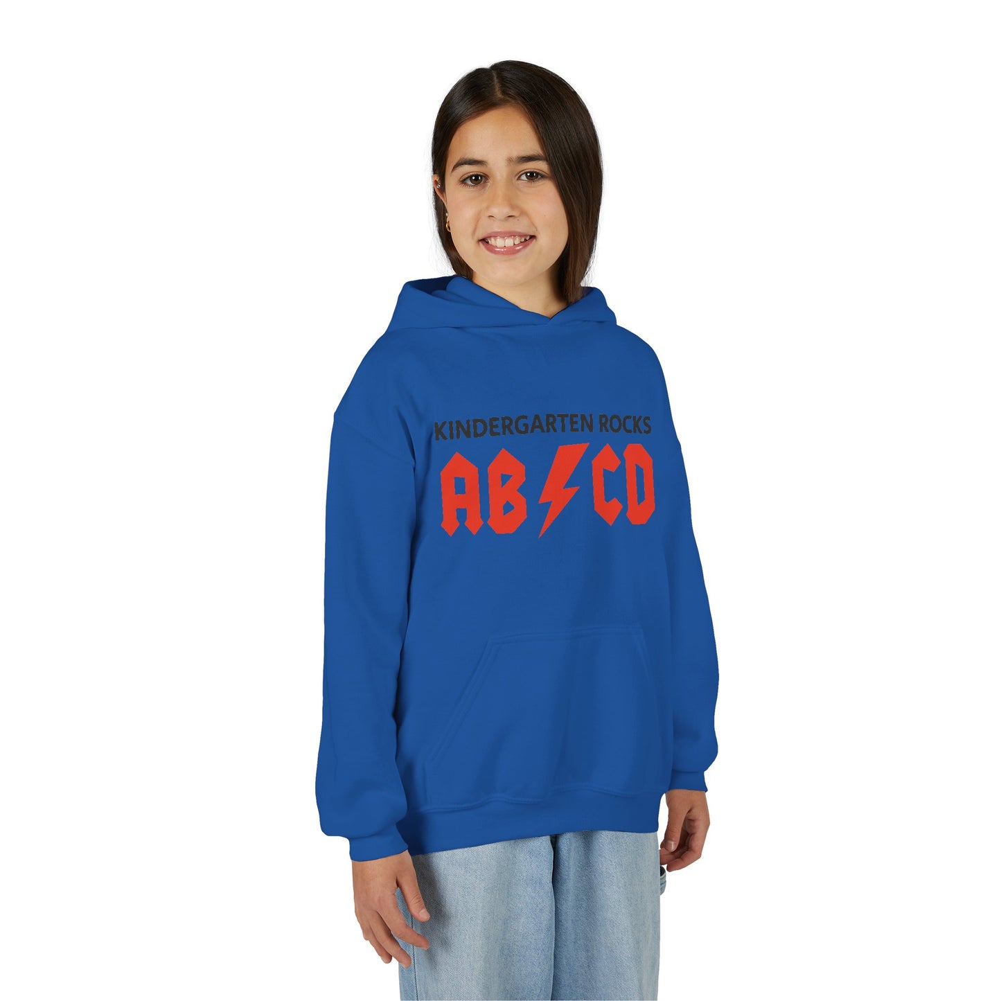 Kindergarten Rocks ABCD Youth Heavy Blend Hooded Sweatshirt