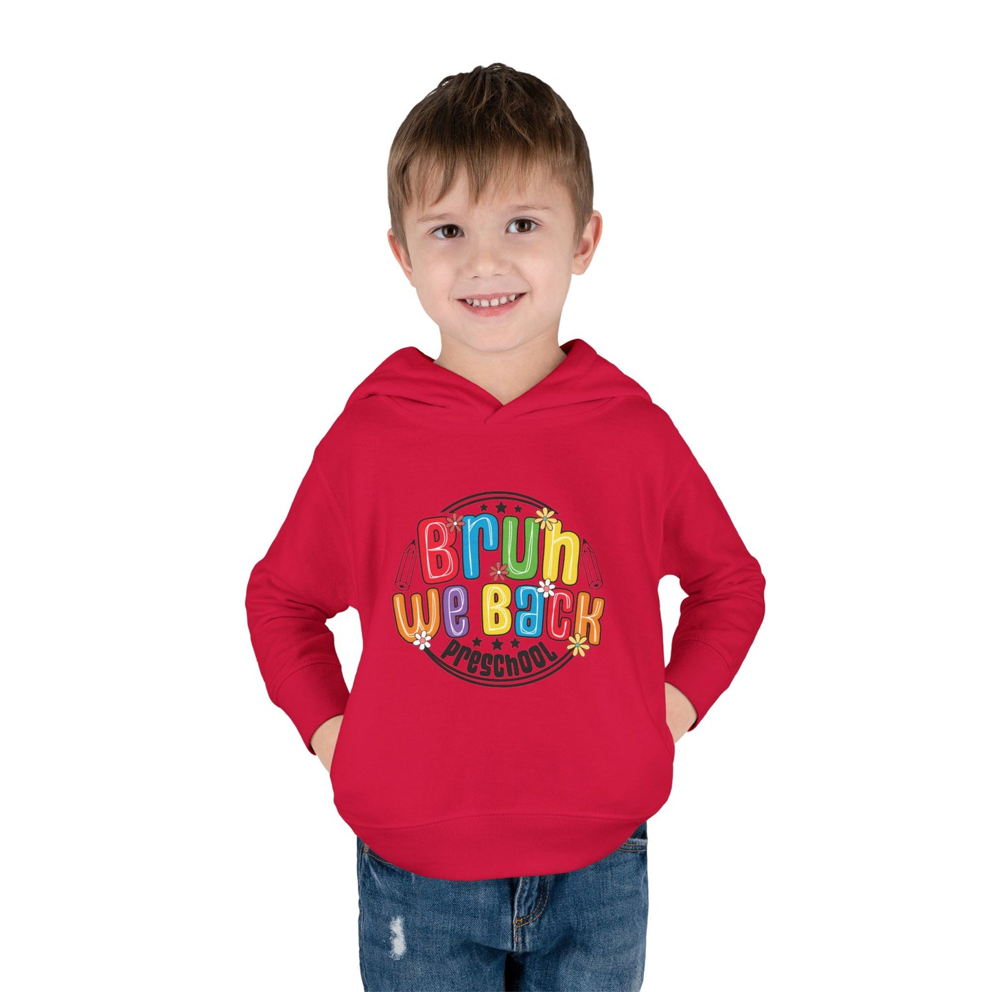 Colorful Preschool Hoodie with "Brun We Back" Design - Toddler Pullover Fleece, Kids Winter Wear, Back to School, Gift for Little [...]