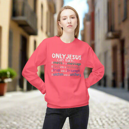 Christian Inspirational Sweatshirt, Faith Crewneck, Religious Gift, Casual Church Attire, Cozy Winter Apparel