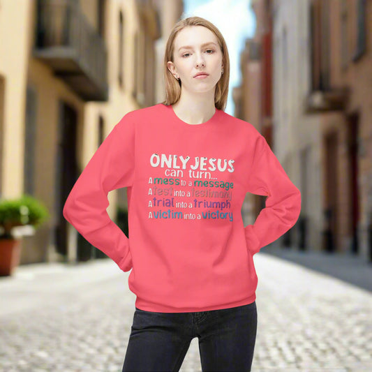 Christian Inspirational Sweatshirt, Faith Crewneck, Religious Gift, Casual Church Attire, Cozy Winter Apparel