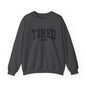 Tired 24/7 Unisex Crewneck Sweatshirt, Cozy Loungewear, Gift for Friends, Relaxing Apparel, Everyday Casual Wear