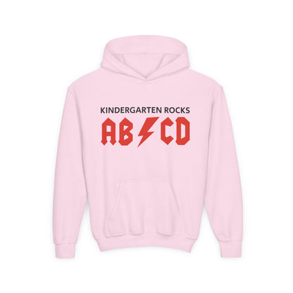 Kindergarten Rocks ABCD Youth Heavy Blend Hooded Sweatshirt
