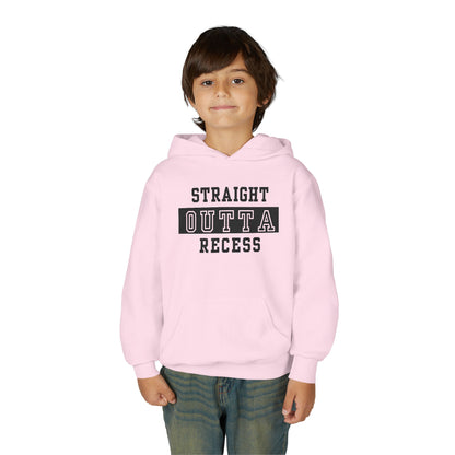 Straight Outta Recess Youth Recess Sweatshirt, Fun Kids Hoodies, Playful Gift for Sons and Daughters, Back to School Wear, Kid's Casual Outfit