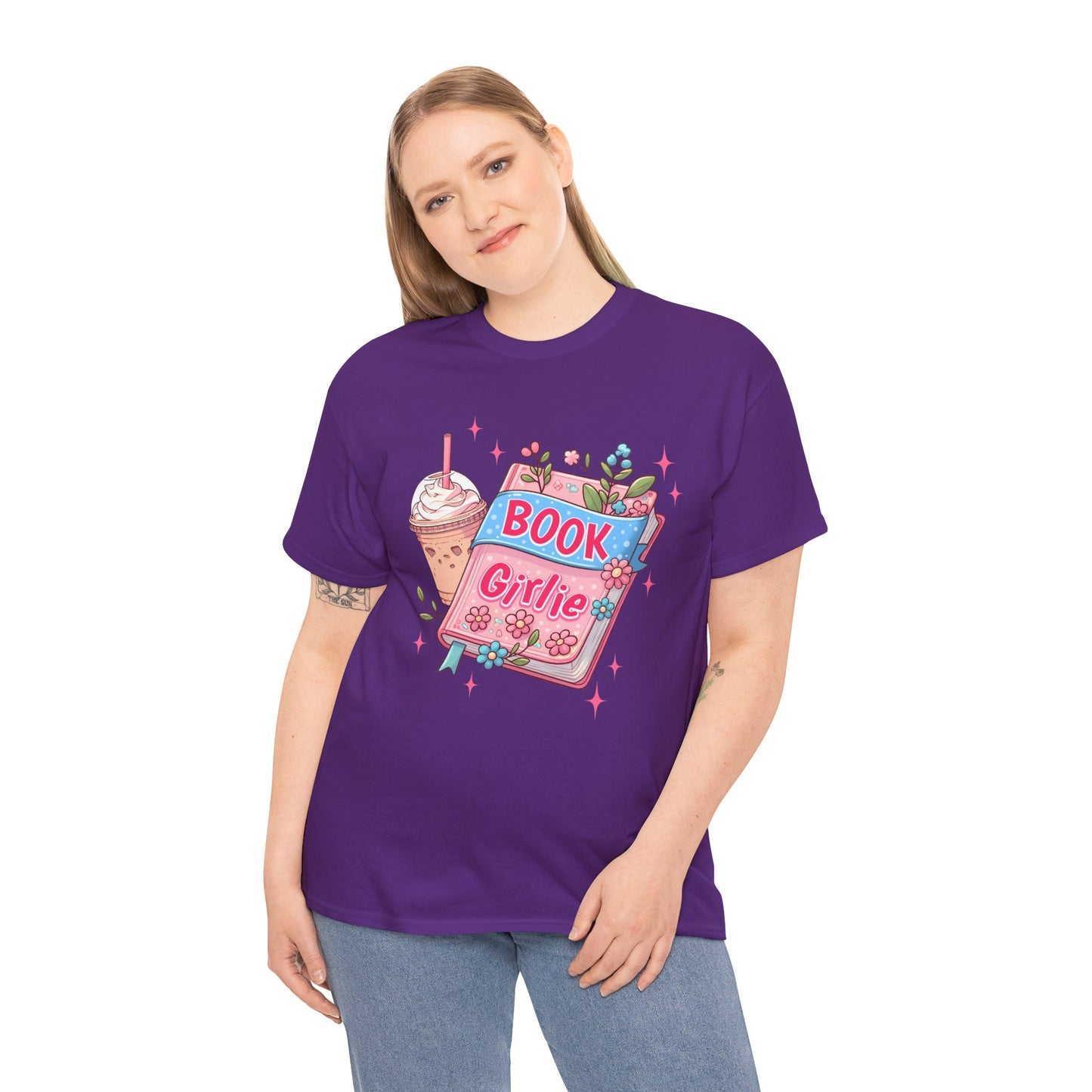 Cute Bookish Girlie Tee - Perfect for Readers, Gifts, Summer Fun, Book Club Shirts, Casual Wear