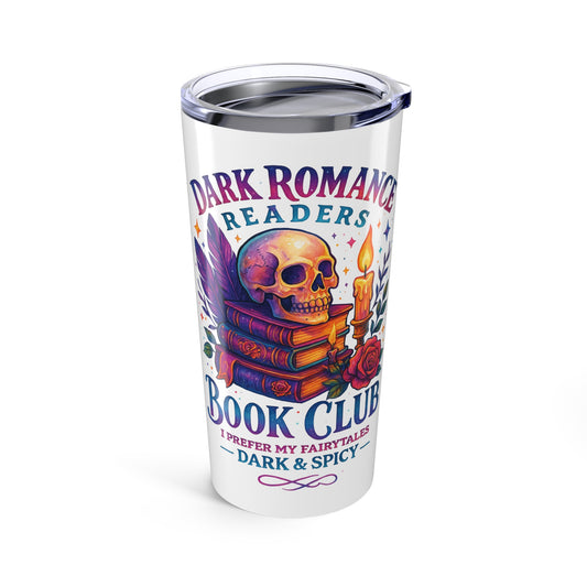 Boho Tumbler 20oz - Dark Romance Book Club Travel Mug, Gift for Readers, Literary Lovers, Unique Drinkware, Cozy Vibes