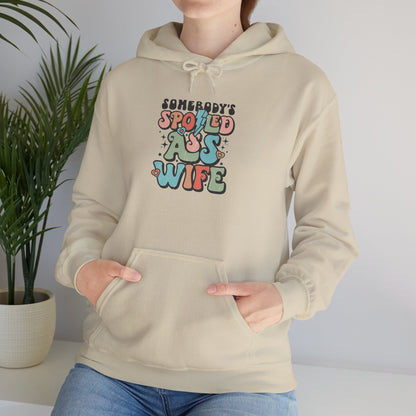 Somebody's Spoiled Wife Hoodie, Fun and Cozy Sweatshirt, Perfect Gift for Wives, Casual Wear, Anniversary, Birthday Gift