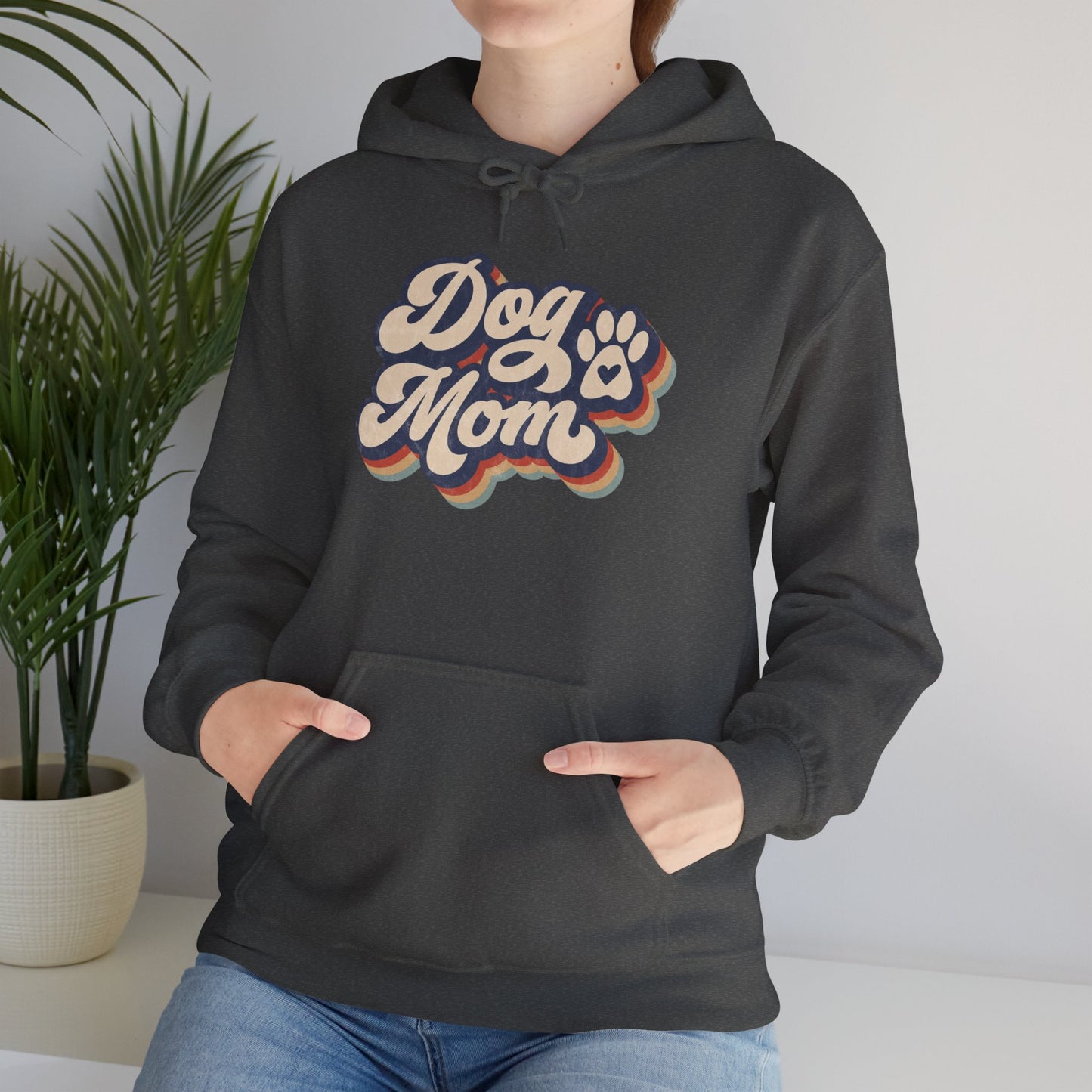 Dog Mom Hoodie - Cozy Sweatshirt for Dog Lovers, Gift for Pet Owners, Casual Wear, Birthday Present, Animal Lover Apparel