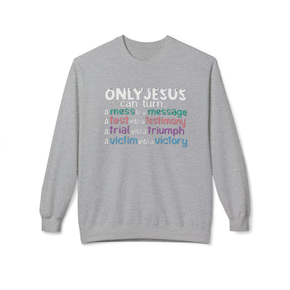 Christian Inspirational Sweatshirt, Faith Crewneck, Religious Gift, Casual Church Attire, Cozy Winter Apparel