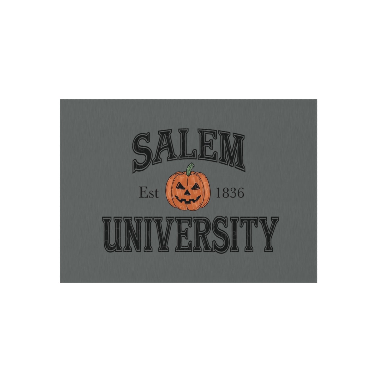 Halloween Outdoor Rug, Salem University Decor, Fall Entrance Mat, Pumpkin Welcome Mat, Outdoor Halloween Decoration