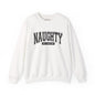 Naughty but Nice Sweatshirt, Cozy Crewneck, Fun Gift for Friends, Casual Wear, Holiday Cheer, Perfect for Parties