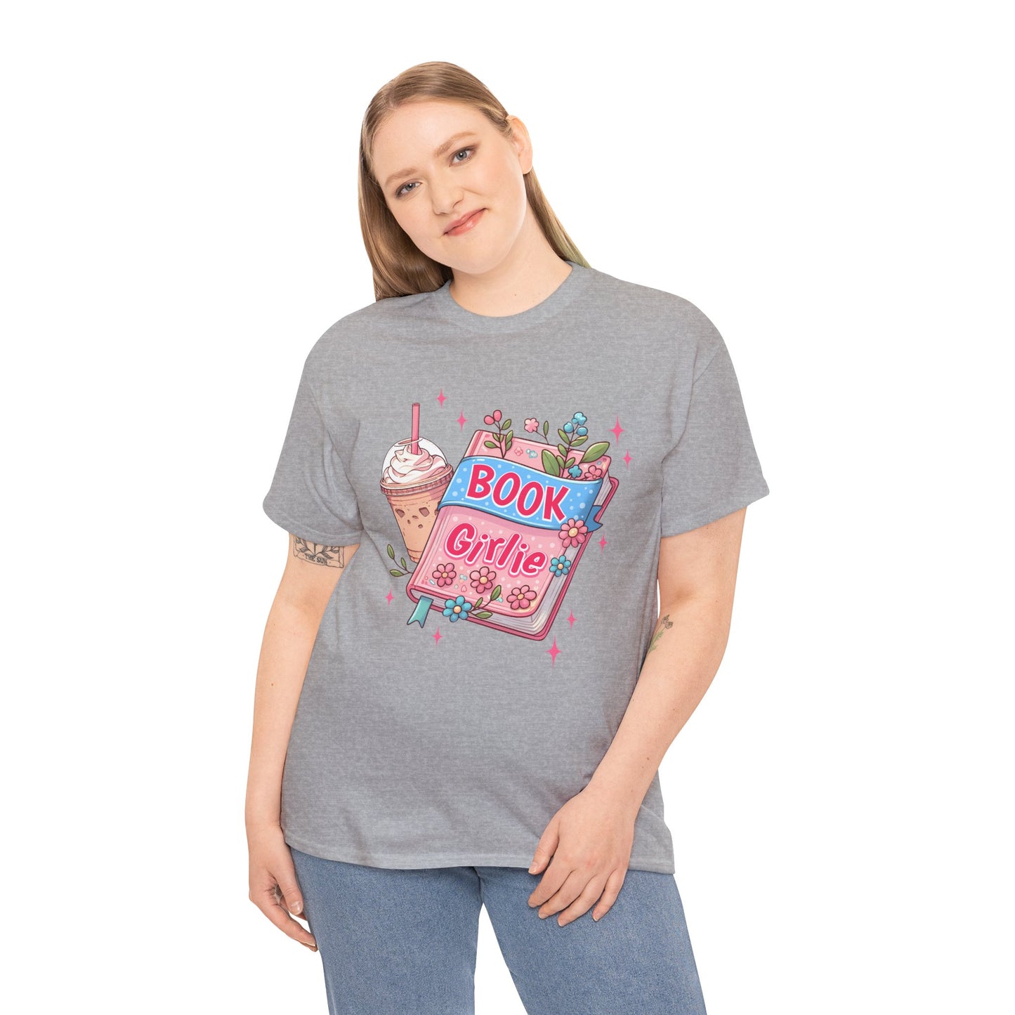 Cute Bookish Girlie Tee - Perfect for Readers, Gifts, Summer Fun, Book Club Shirts, Casual Wear