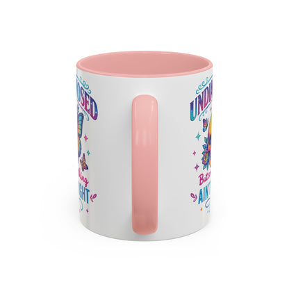Undiagnosed Vibes Coffee Mug, Bohemian Coffee Cup, Unique Gift for Mental Health Awareness, Colorful Skull Design, Fun Drinking Mug