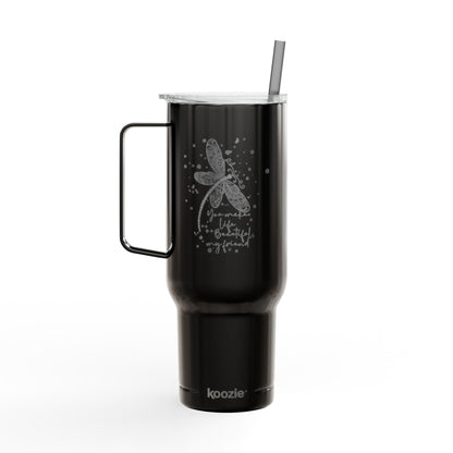 Engraved Dragonfly Insulated Tumbler, 40oz - Perfect For Gifts, Summer BBQs, and Outdoor Adventures