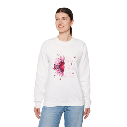 Floral Faith Sweatshirt: Inspire Your Spirit with God, Jesus, Inspirational Gift, Christian Apparel, Cozy Outfit
