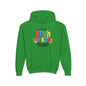 Colorful 1st Grade Hooded Sweatshirt, Back to School Gift, Youth Sweatshirt, Cheerful Hoodie for Kids, Fun Kids Apparel, Birthday Gift