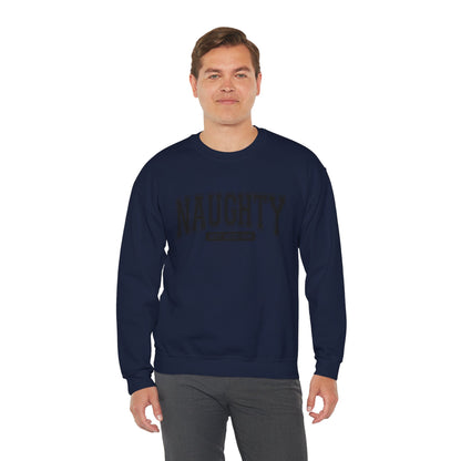 Naughty but Nice Sweatshirt, Cozy Crewneck, Fun Gift for Friends, Casual Wear, Holiday Cheer, Perfect for Parties
