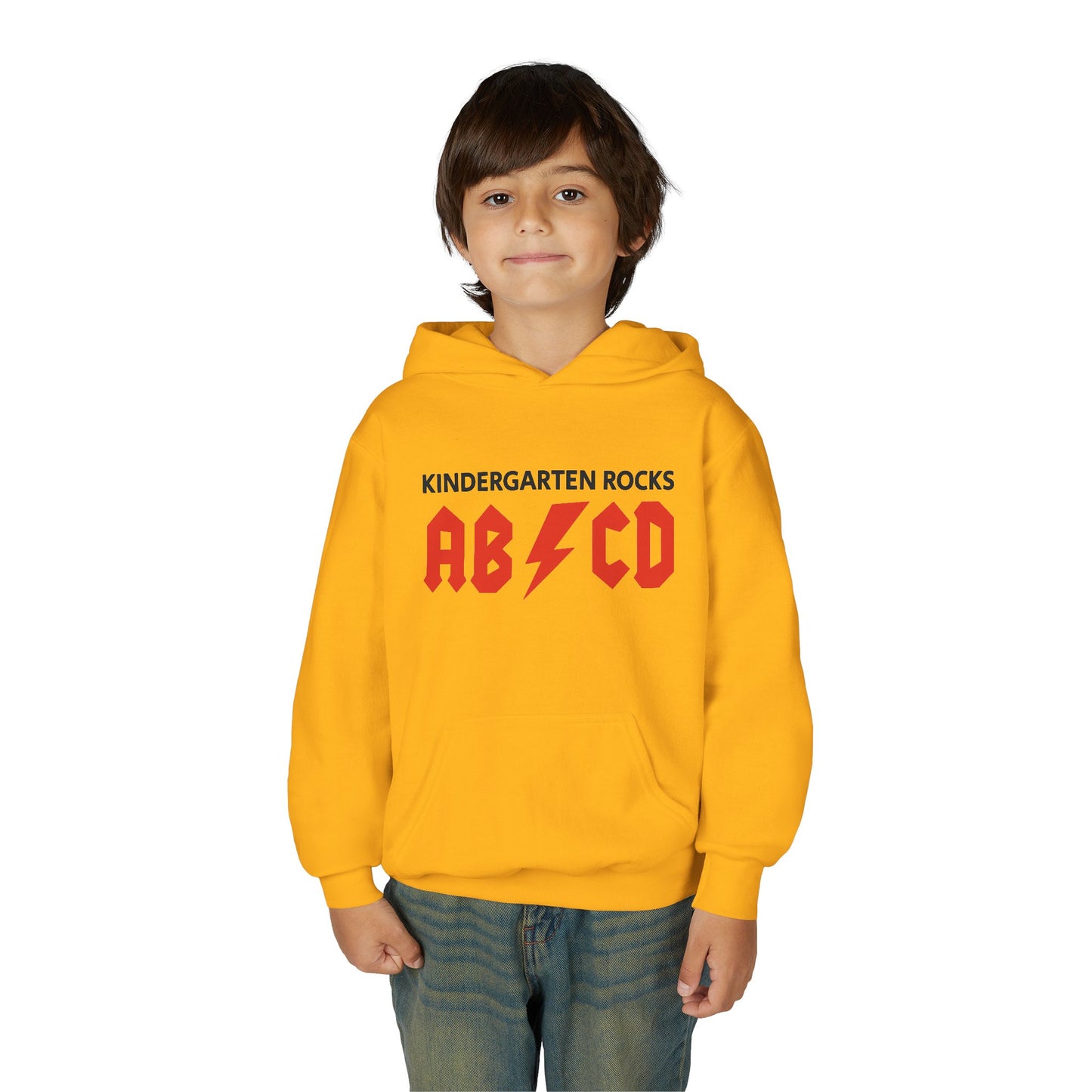 Kindergarten Rocks ABCD Youth Heavy Blend Hooded Sweatshirt