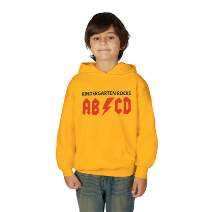 Kindergarten Rocks ABCD Youth Heavy Blend Hooded Sweatshirt