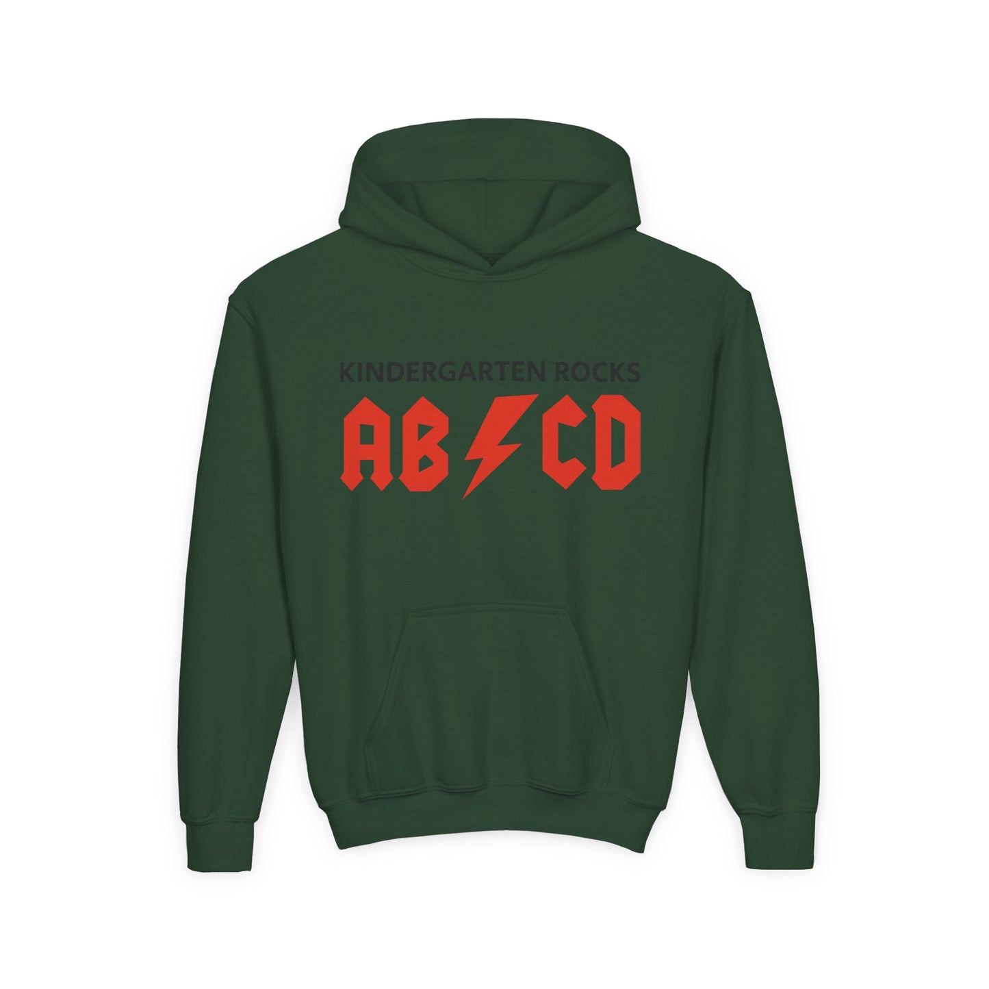 Kindergarten Rocks ABCD Youth Heavy Blend Hooded Sweatshirt