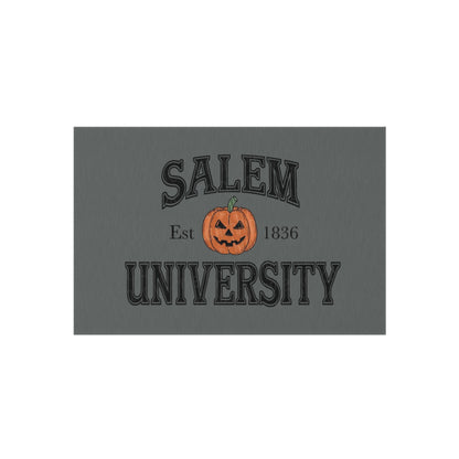 Halloween Outdoor Rug, Salem University Decor, Fall Entrance Mat, Pumpkin Welcome Mat, Outdoor Halloween Decoration