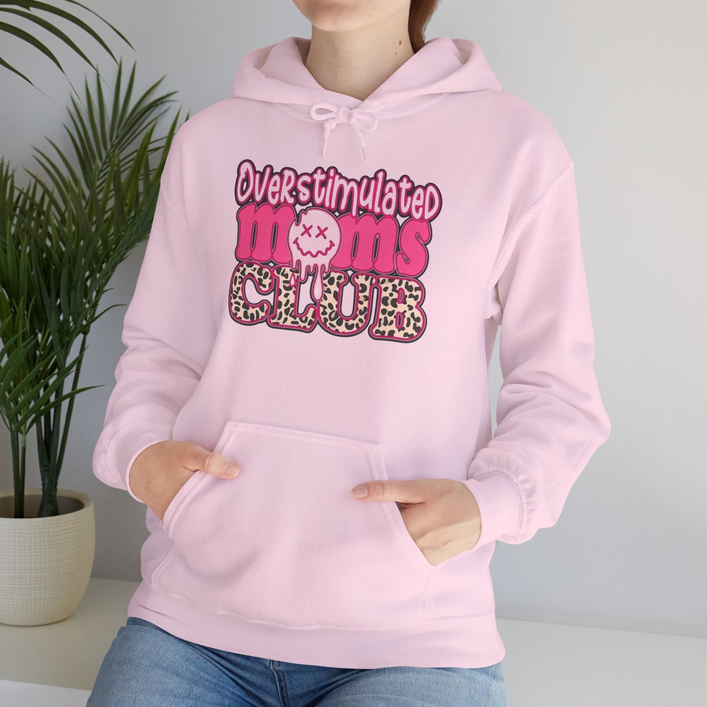 Overstimulated Moms Club Hoodie, Cozy Parenthood Sweatshirt, Gifts for Moms, Relaxation Wear, Fun Mom Apparel, Baby Shower Gift