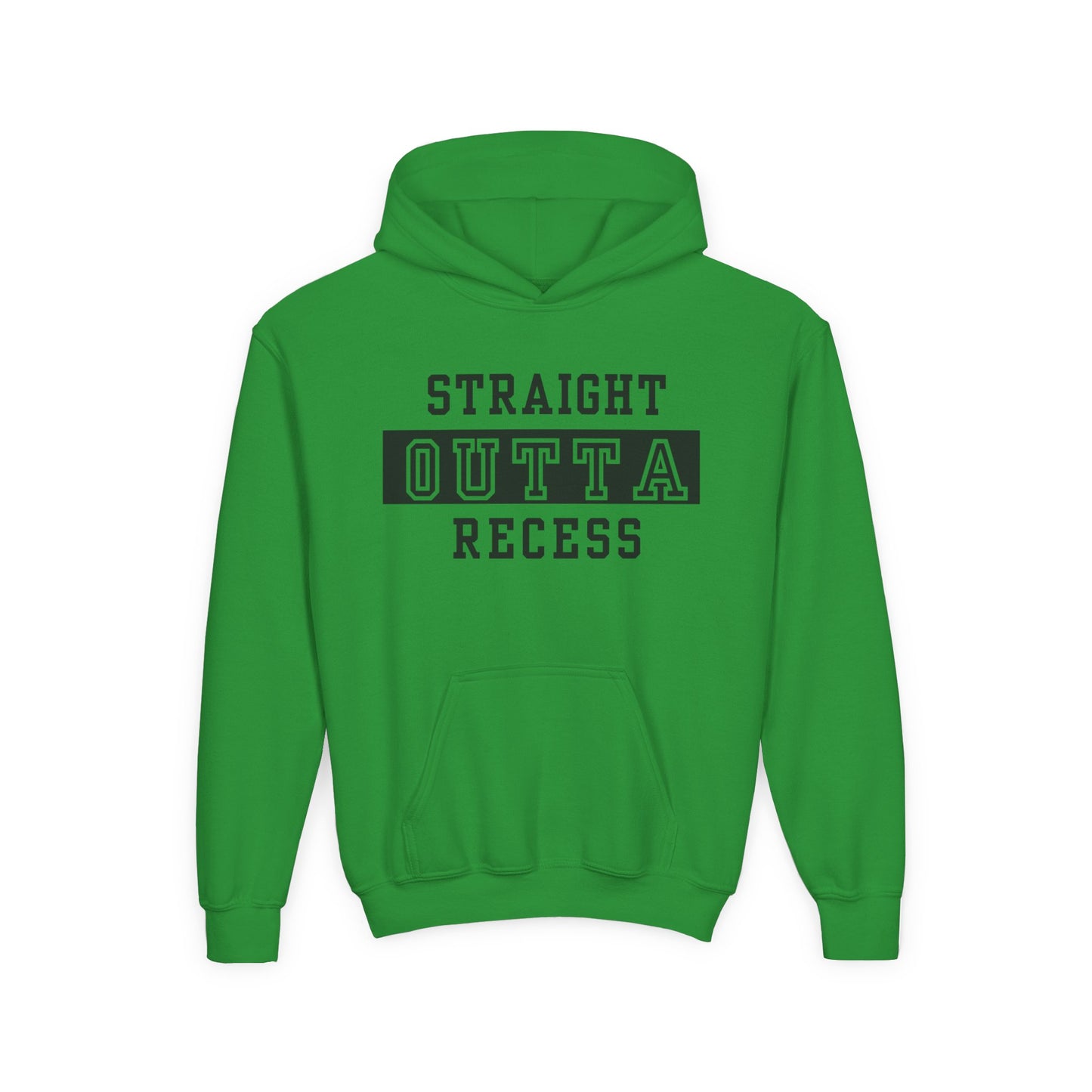 Straight Outta Recess Youth Recess Sweatshirt, Fun Kids Hoodies, Playful Gift for Sons and Daughters, Back to School Wear, Kid's Casual Outfit