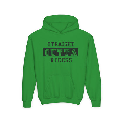 Straight Outta Recess Youth Recess Sweatshirt, Fun Kids Hoodies, Playful Gift for Sons and Daughters, Back to School Wear, Kid's Casual Outfit