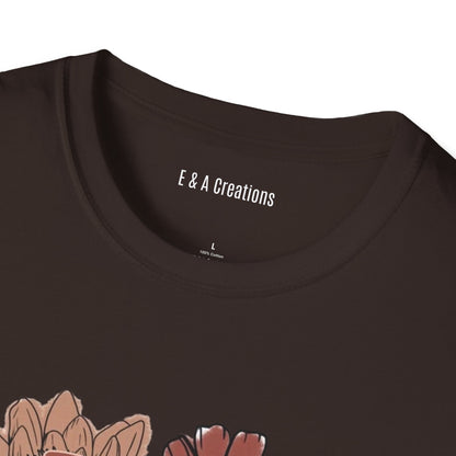 Floral Fur Mama T-Shirt, Mother's Day Gift, Relaxed Fit Tee, Comfortable Everyday Wear, Unique Floral Design, Gift for Her