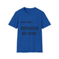 Funny Error 404 T-Shirt, Perfect Gift for Motivational Speakers, Humorous Apparel, Casual Wear, Techie Gift, Unisex Tee
