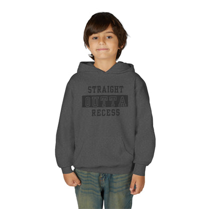 Straight Outta Recess Youth Recess Sweatshirt, Fun Kids Hoodies, Playful Gift for Sons and Daughters, Back to School Wear, Kid's Casual Outfit