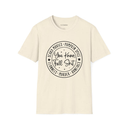 Cozy Fall T-Shirt, Funny Pumpkin Spice Tee, Great for Autumn Gifting, Halloween Celebrations, Perfect for Movie Nights, Casual Wear