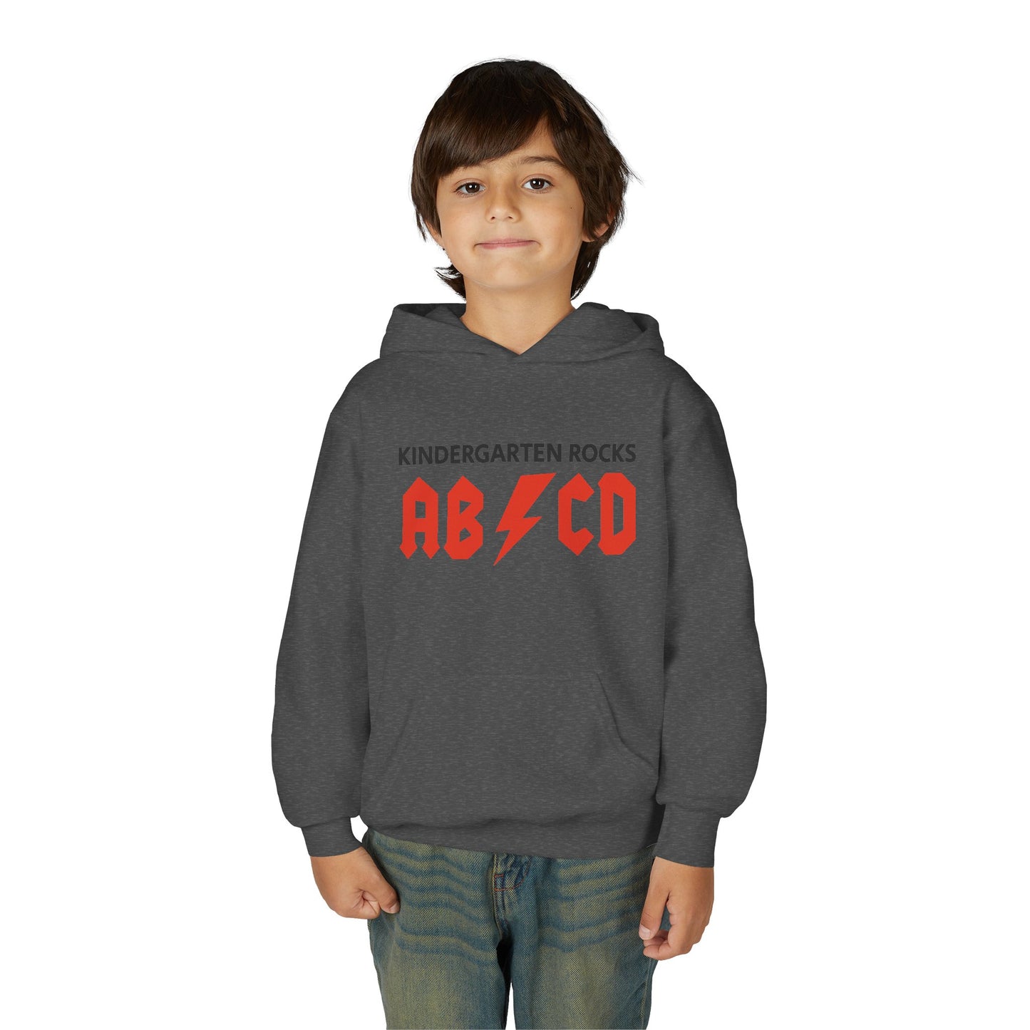 Kindergarten Rocks ABCD Youth Heavy Blend Hooded Sweatshirt