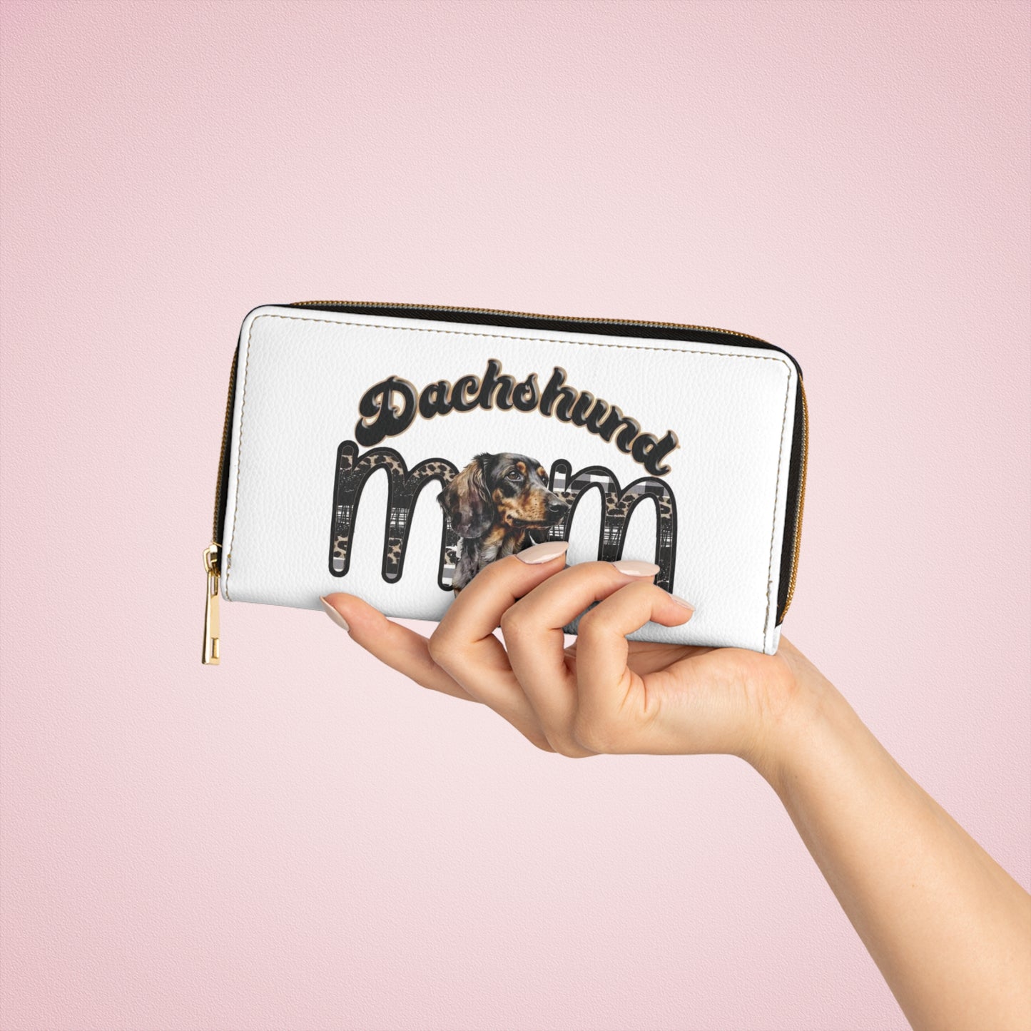 Dachshund Mom Zipper Wallet - Perfect Gift for Dog Lovers, Pet Owners, Dog Moms, Birthdays, Christmas, Everyday Use