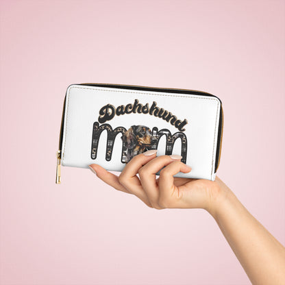 Dachshund Mom Zipper Wallet - Perfect Gift for Dog Lovers, Pet Owners, Dog Moms, Birthdays, Christmas, Everyday Use