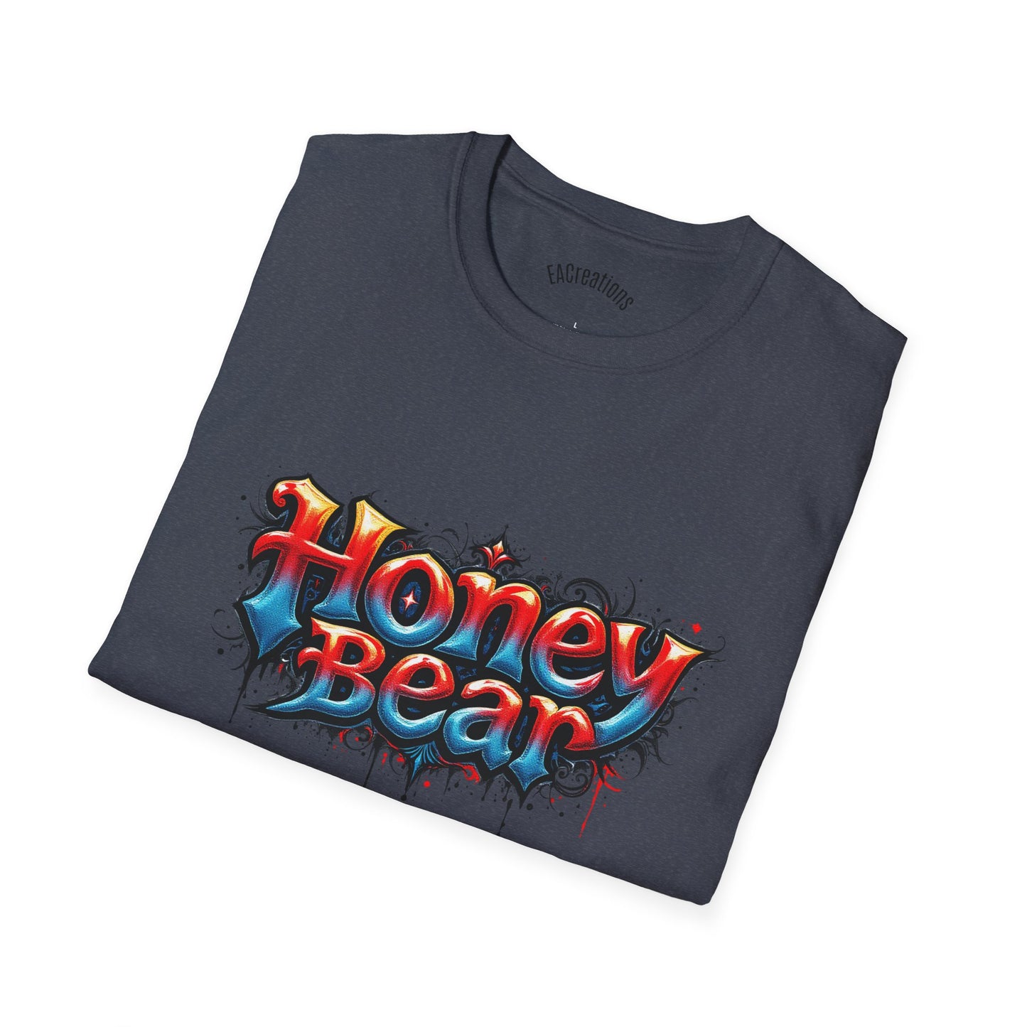 Honey Bear Graphic T-Shirt, Unisex Tee, Cool Casual Wear, Gift for Bear Lovers, Streetwear Style, Trendy Summer Top