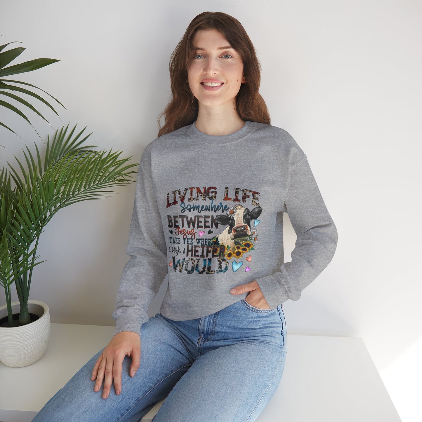 Inspirational Crewneck Sweatshirt, Cozy Apparel, Gifts for Her, Motivational Wear, Casual Outfit, Birthday Gift, Fall Fashion