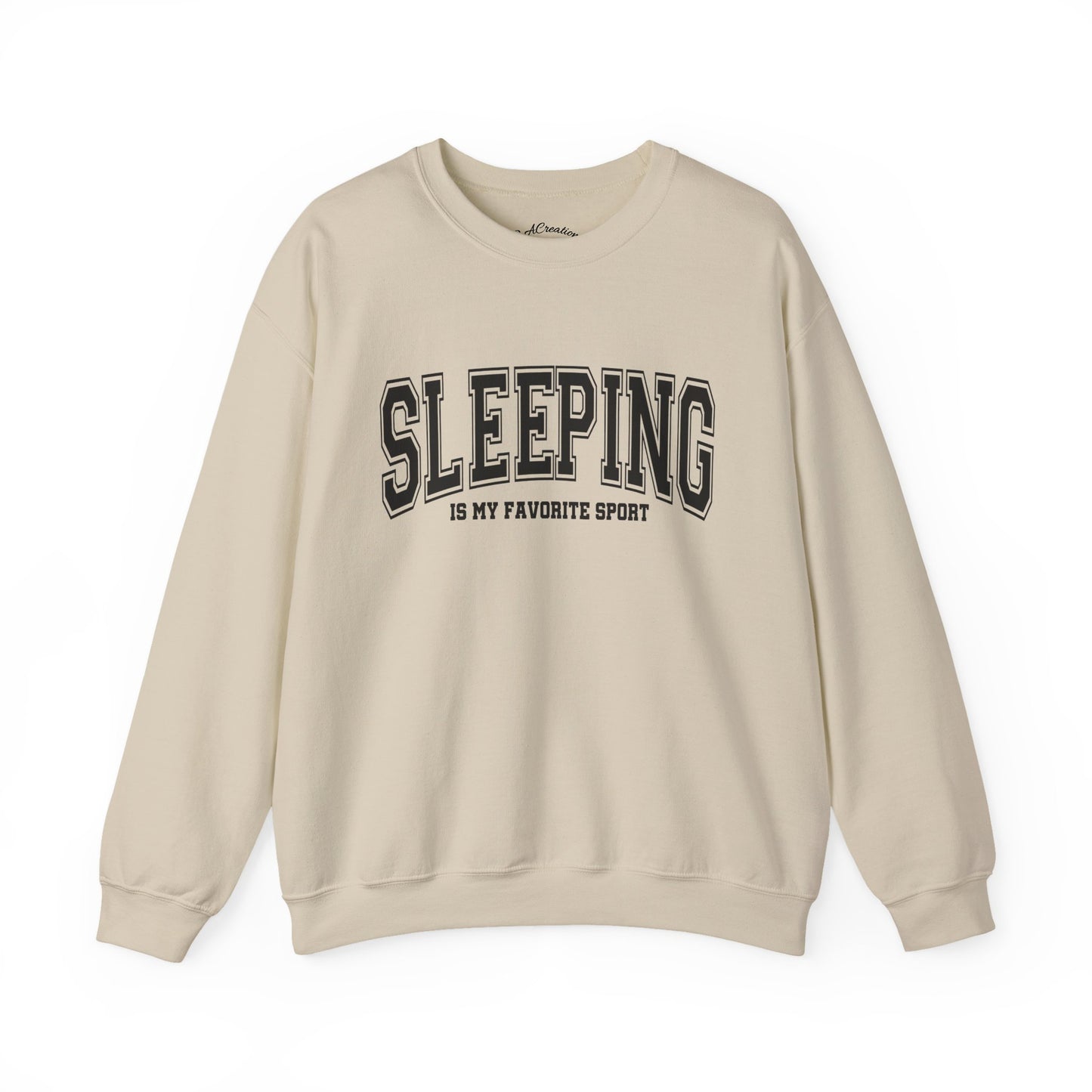 Cozy Unisex Crewneck Sweatshirt - Sleeping is My Favorite Sport, Relaxed Style, Perfect Gift, Lounge Wear, Sleep Lovers