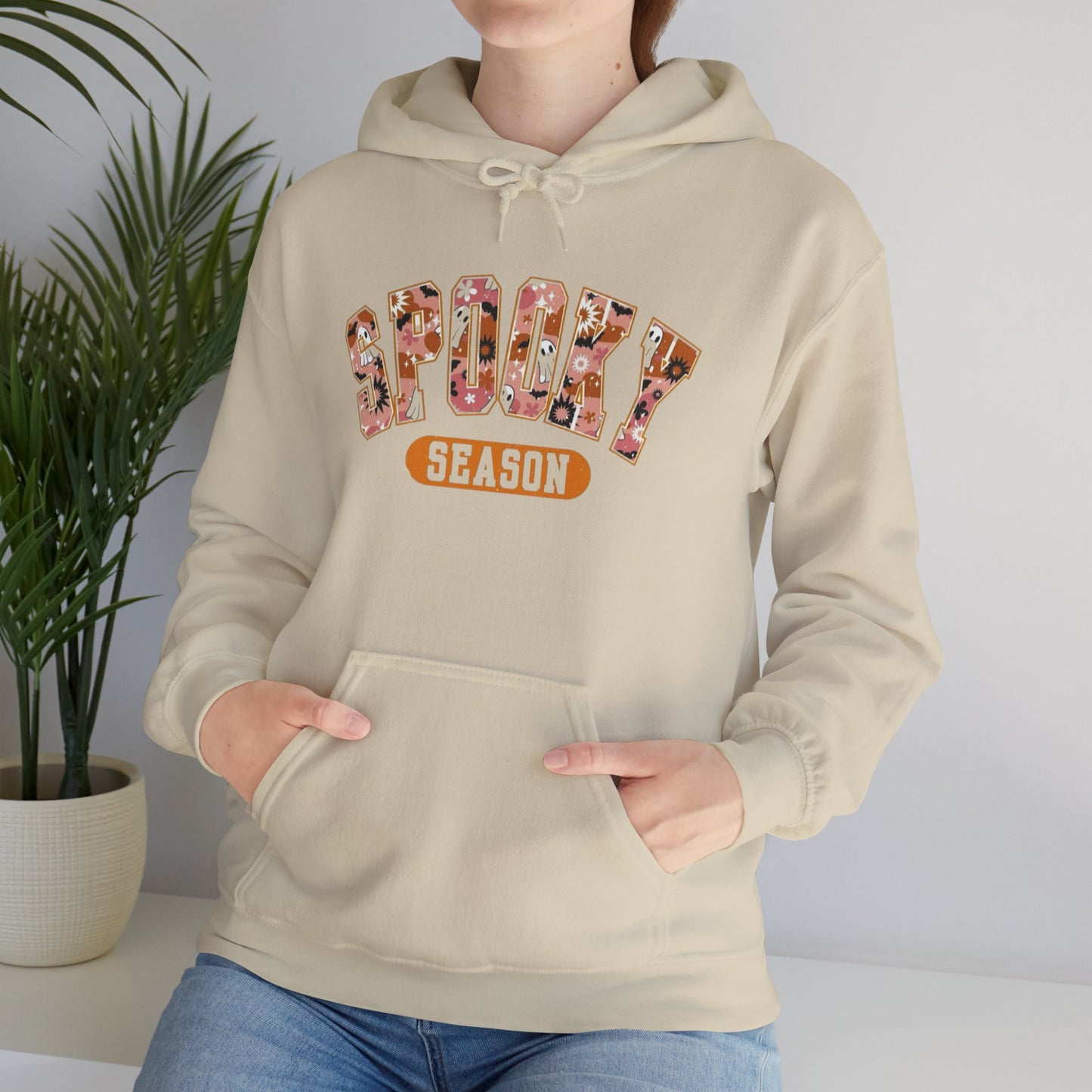 Spooky Season Unisex Hooded Sweatshirt, Casual Wear, Gifts for Athletes, Cozy Streetwear, Sports Lover Apparel, Fall Fashion
