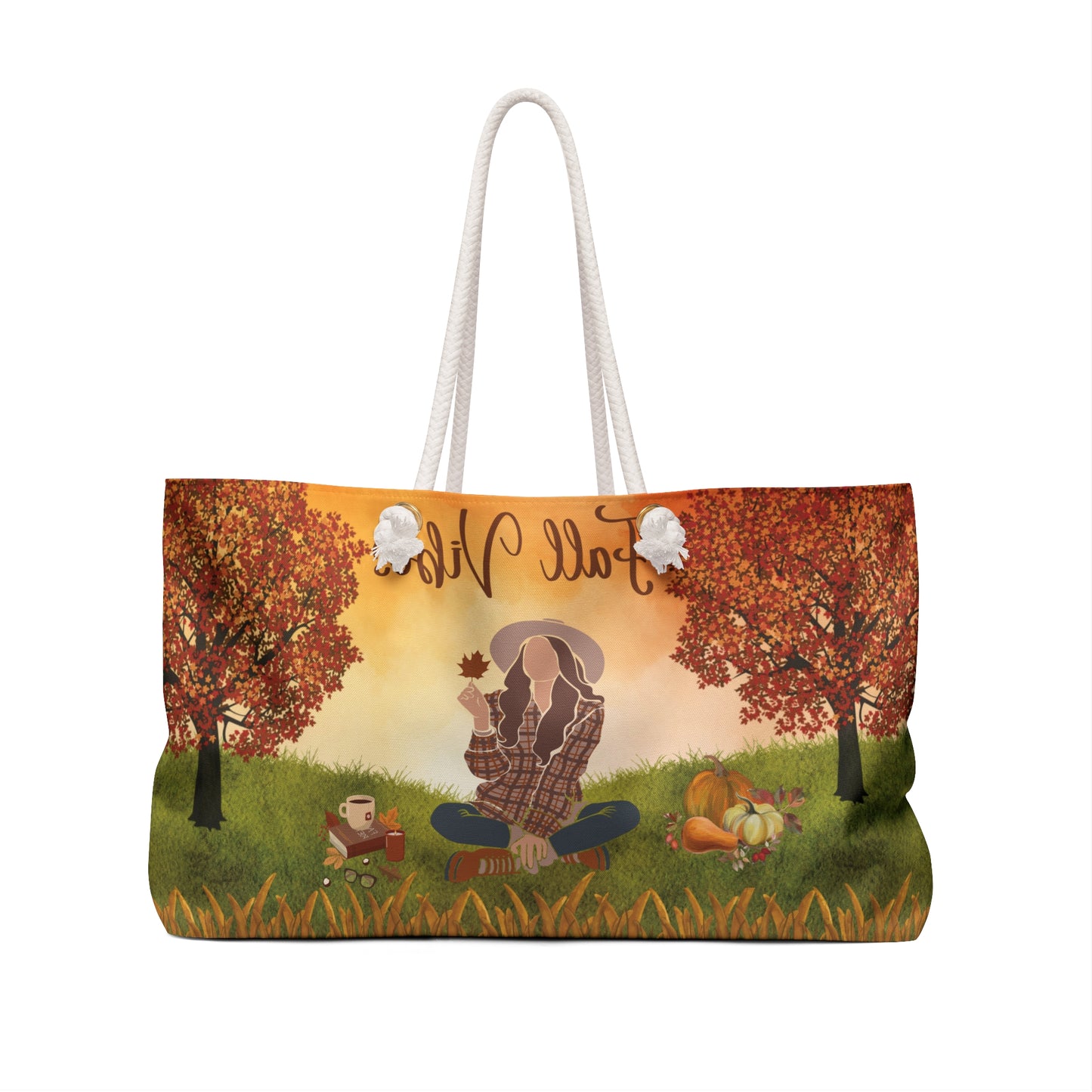 Autumn Vibes Weekender Bag | Perfect for Travel, Stylish Tote, Fall Fashion, Weekend Getaways, Cozy Adventures