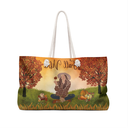 Autumn Vibes Weekender Bag | Perfect for Travel, Stylish Tote, Fall Fashion, Weekend Getaways, Cozy Adventures