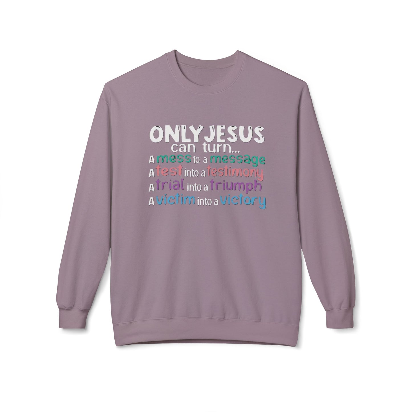Christian Inspirational Sweatshirt, Faith Crewneck, Religious Gift, Casual Church Attire, Cozy Winter Apparel