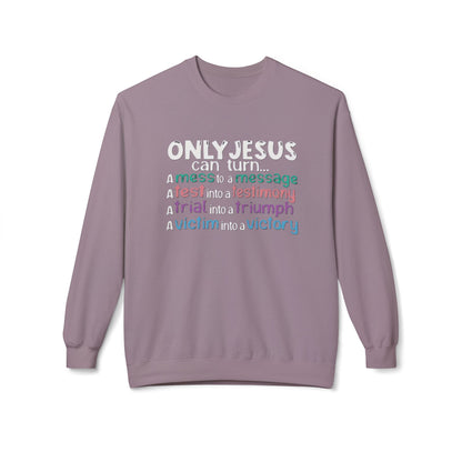 Christian Inspirational Sweatshirt, Faith Crewneck, Religious Gift, Casual Church Attire, Cozy Winter Apparel