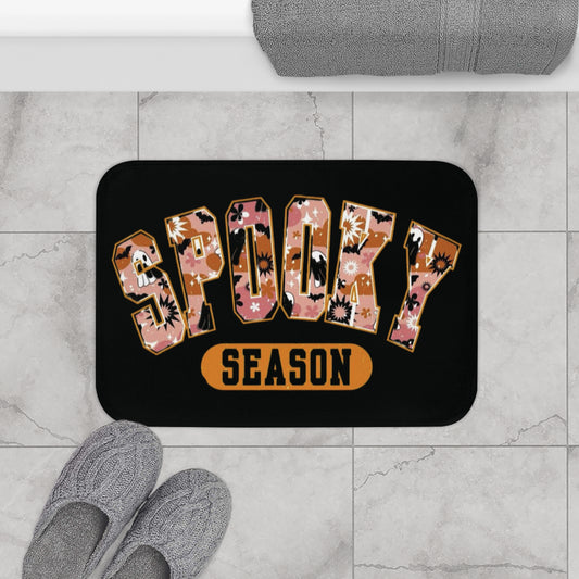 Halloween Spooky Bath Mat, Cozy Bathroom Decor, Fall Home Accent, Halloween Gift, Autumn Vibes, Seasonal Decoration