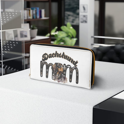 Dachshund Mom Zipper Wallet - Perfect Gift for Dog Lovers, Pet Owners, Dog Moms, Birthdays, Christmas, Everyday Use