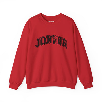 Junior 2026 Crewneck Sweatshirt | Trendy Unisex Gift for Graduates | Cozy Casual Wear | Class of 2026 Apparel | Back to School Fashion