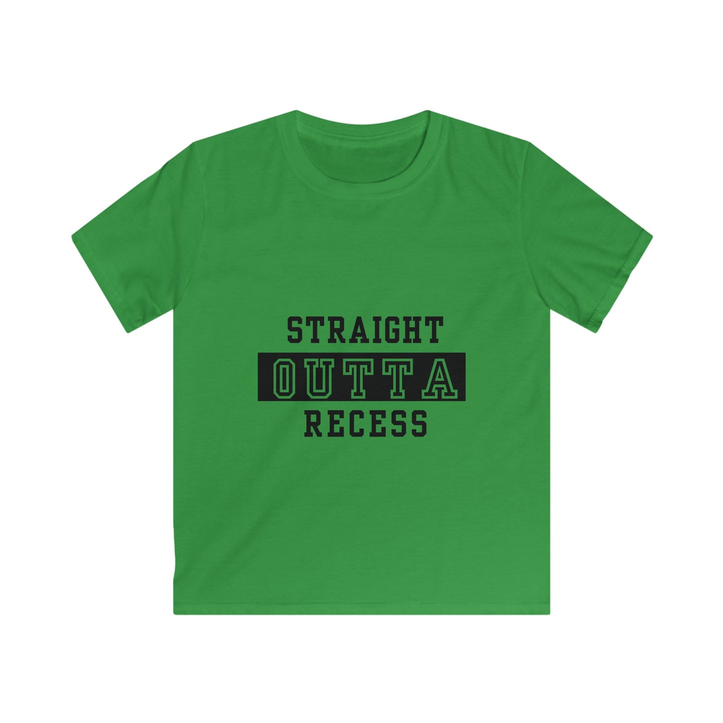 Straight Outta Recess, Fun Kids Shirt, School Spirit Tee, Playful Gift for Children, Back to School Apparel