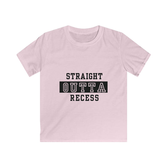 Straight Outta Recess, Fun Kids Shirt, School Spirit Tee, Playful Gift for Children, Back to School Apparel
