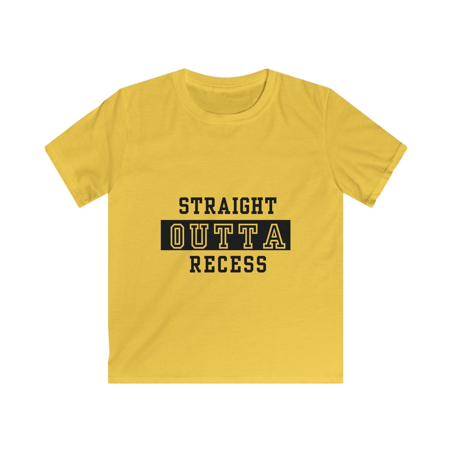 Straight Outta Recess, Fun Kids Shirt, School Spirit Tee, Playful Gift for Children, Back to School Apparel
