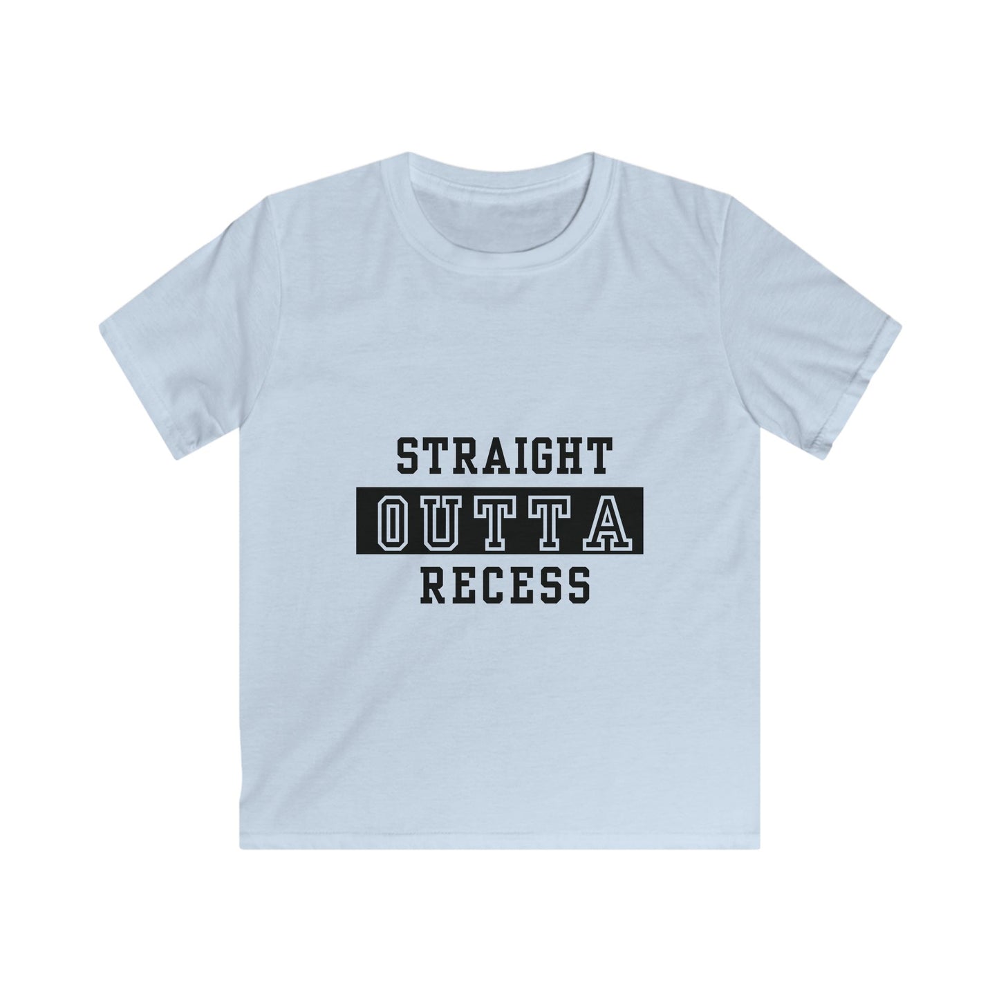 Straight Outta Recess, Fun Kids Shirt, School Spirit Tee, Playful Gift for Children, Back to School Apparel